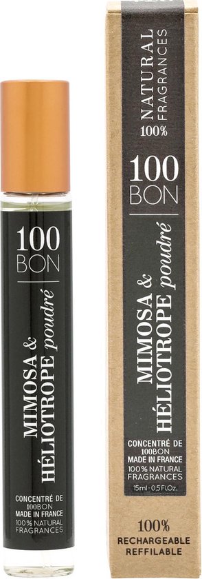 100 Bon Mimosa  Heliotrope Poudre Mini Concentree De Parfum  Unisex Refillable  15 ml for Men